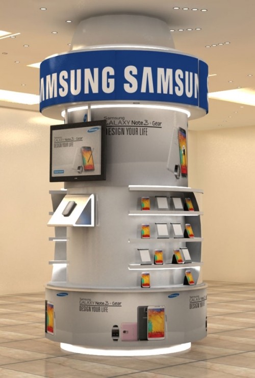 Брендовый стенд Samsung